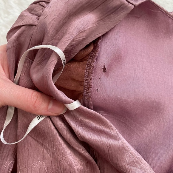 NWT Rahi Luster Cutout Mini Dress in Antique Rose | Metallic Pink | Nordstrom - Picture 11 of 16